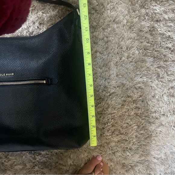 Cole Haan Black Leather Hobo Bag - Picture 10 of 16